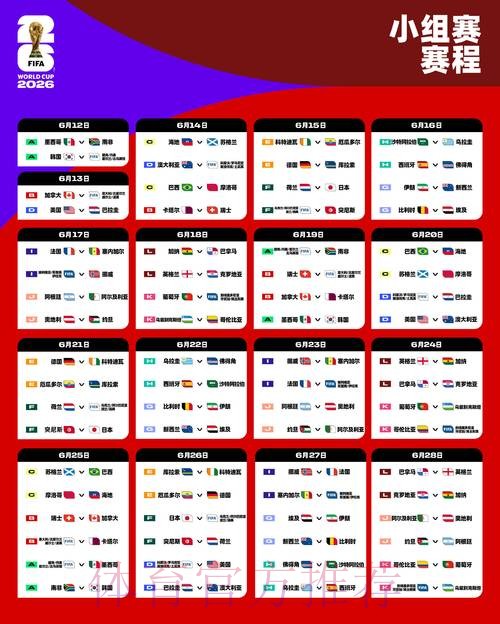 2026世界杯比赛时间完整版观看指南免费观看